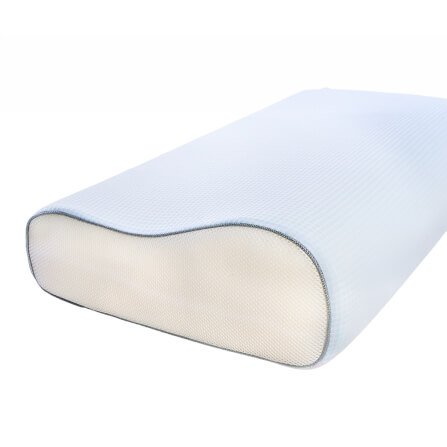 หมอนสุขภาพ เมมโมรี่โฟม AKEMI รุ่น COOLING AIRCOOL CONTOUR MEMORY PILLOW 9557108766266 ขนาด 60X40 CM + 10/12 CM สีฟ้า_6